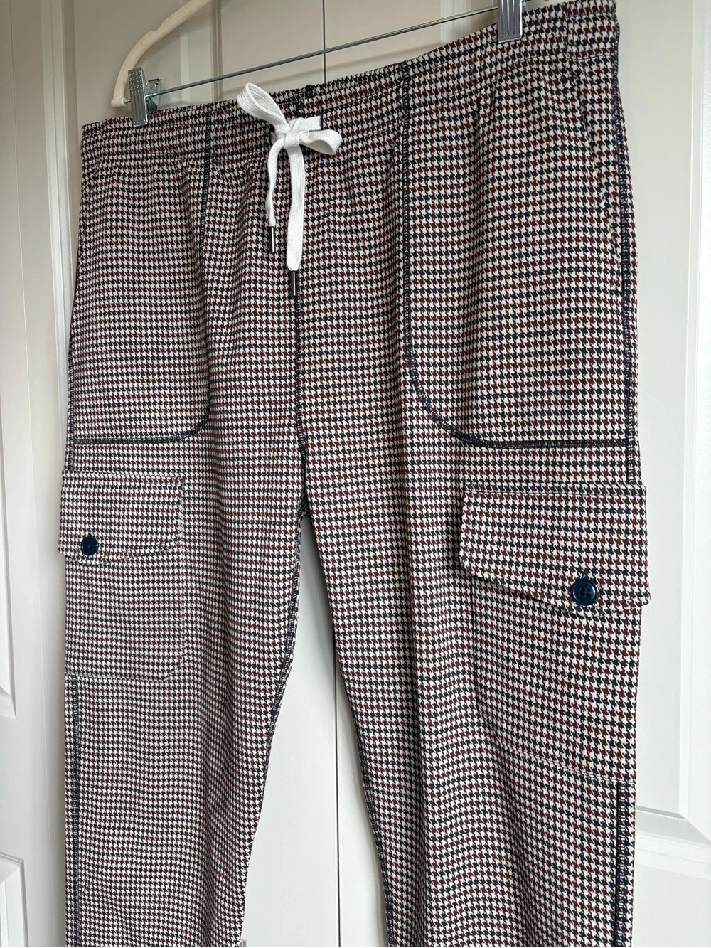 Todd Snyder Men's Houndstooth Technical Knit Pull On Jogger Pants – Size XL